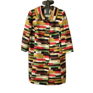 Vinytage Millys of New York Women's 60's Style Multicolor Lined Jacket Size 8